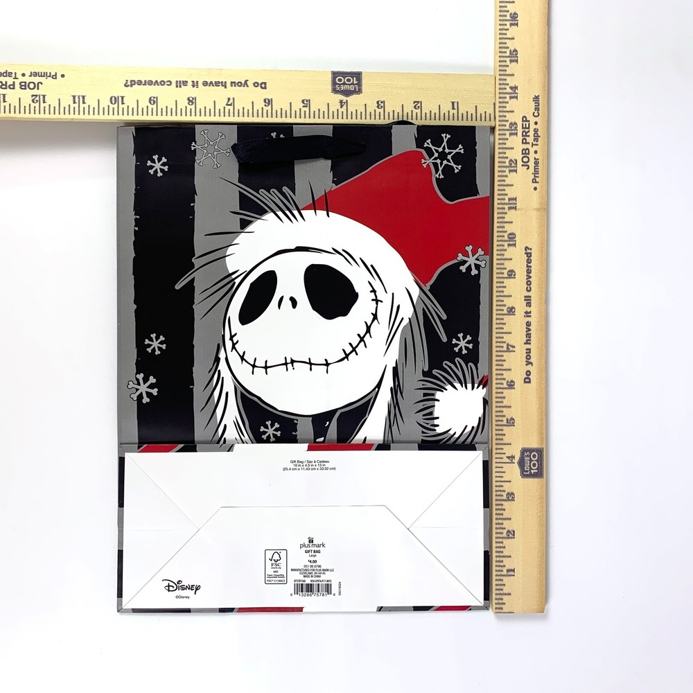 Nightmare Before Christmas NBC Paper Gift Bag & Tag Lot of 2 13x10x4.5" Jack SEE - Picture 4 of 7